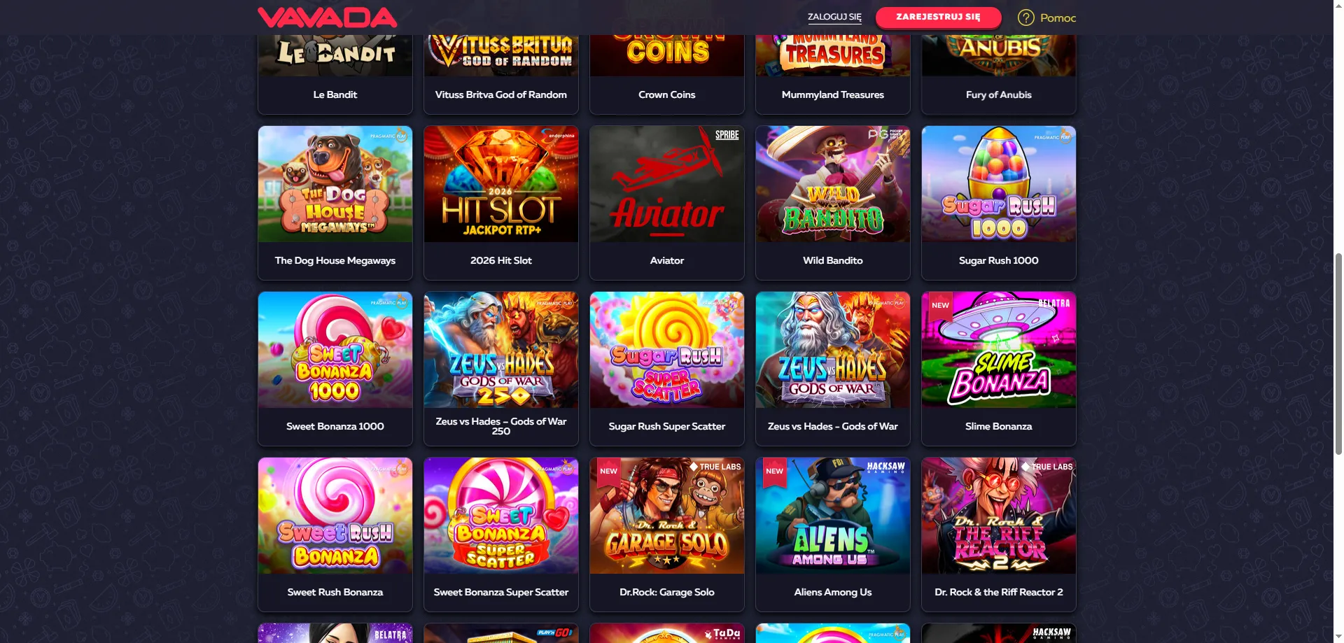 Najlepsze sloty online w Vavada Casino – automaty od topowych dostawców