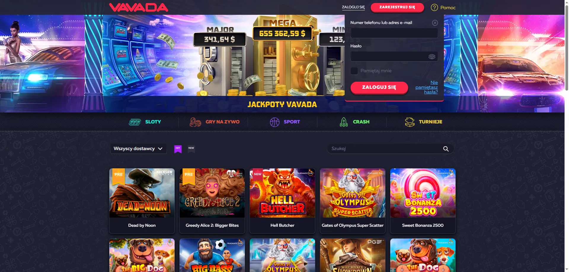 Logowanie do Vavada Casino – dostęp do konta gracza